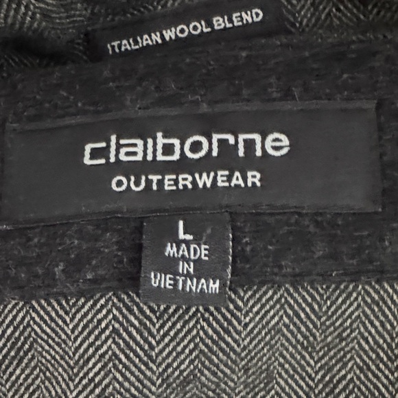 Elegant Black Men's Pea Coat - Picture 12 of 16